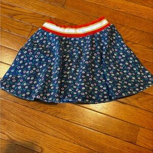 Mini Boden Navy Floral Skirt
